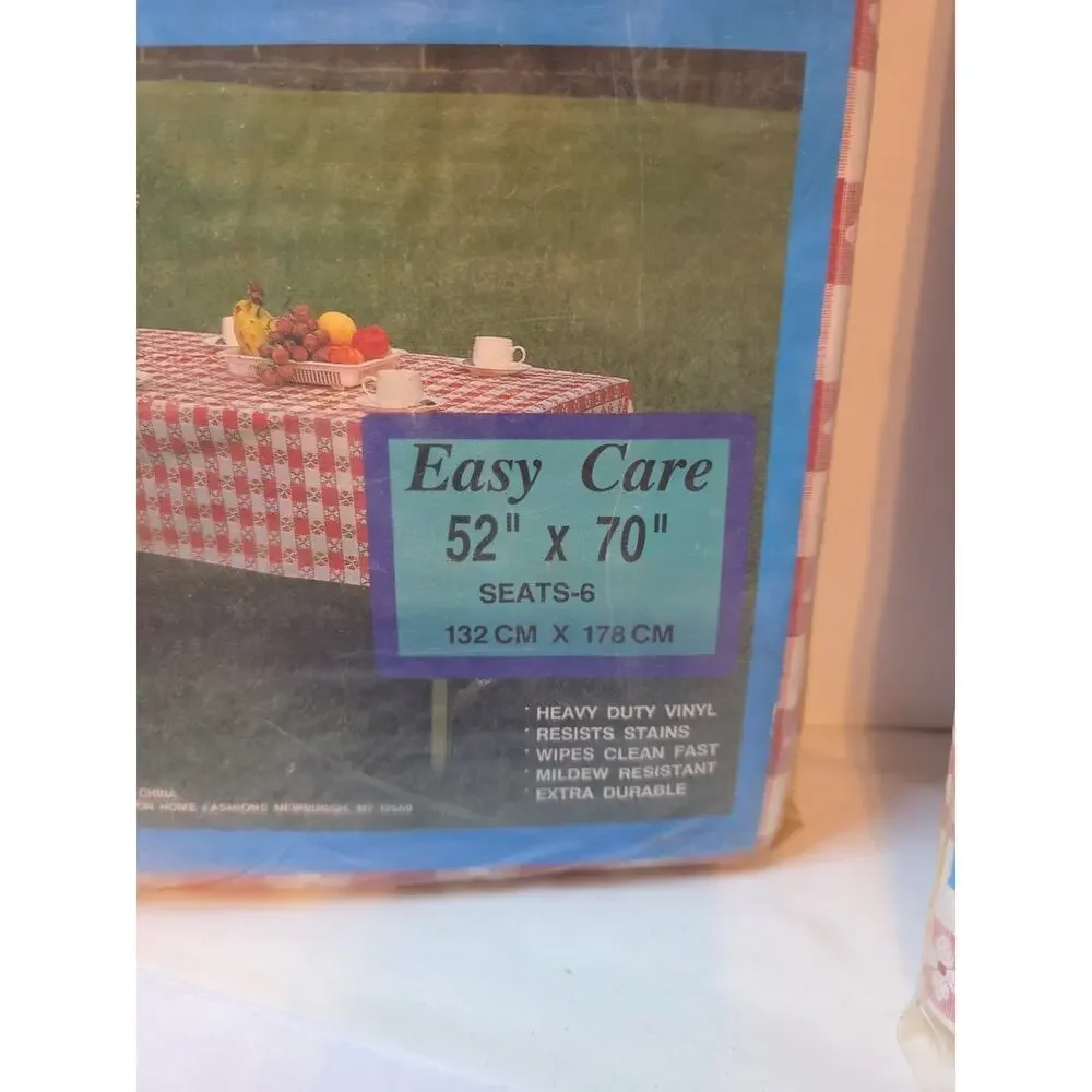 2 Flannel Backed Bbq And Patio Table Covers Picnic 52